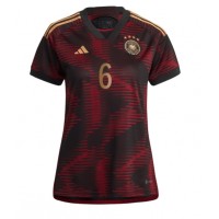 Camisa de Futebol Alemanha Joshua Kimmich #6 Equipamento Secundário Mulheres Mundo 2022 Manga Curta